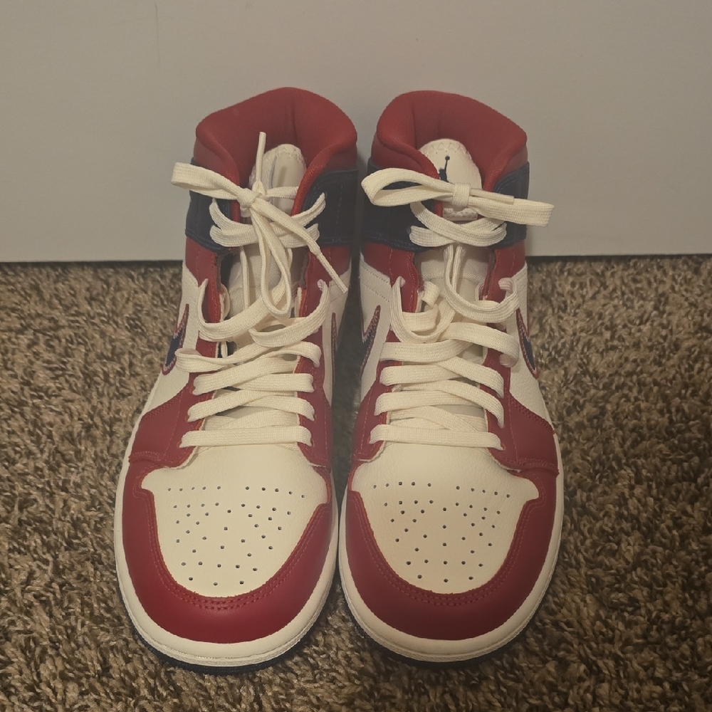 Nike High-Top Athletic Shoes - Red, White, and Blue( Never Worn)
